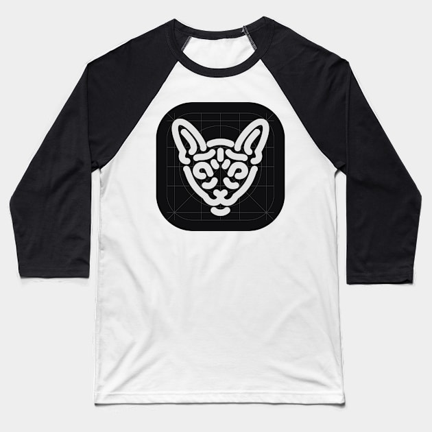 Sphynx Cat Baseball T-Shirt by Voysla